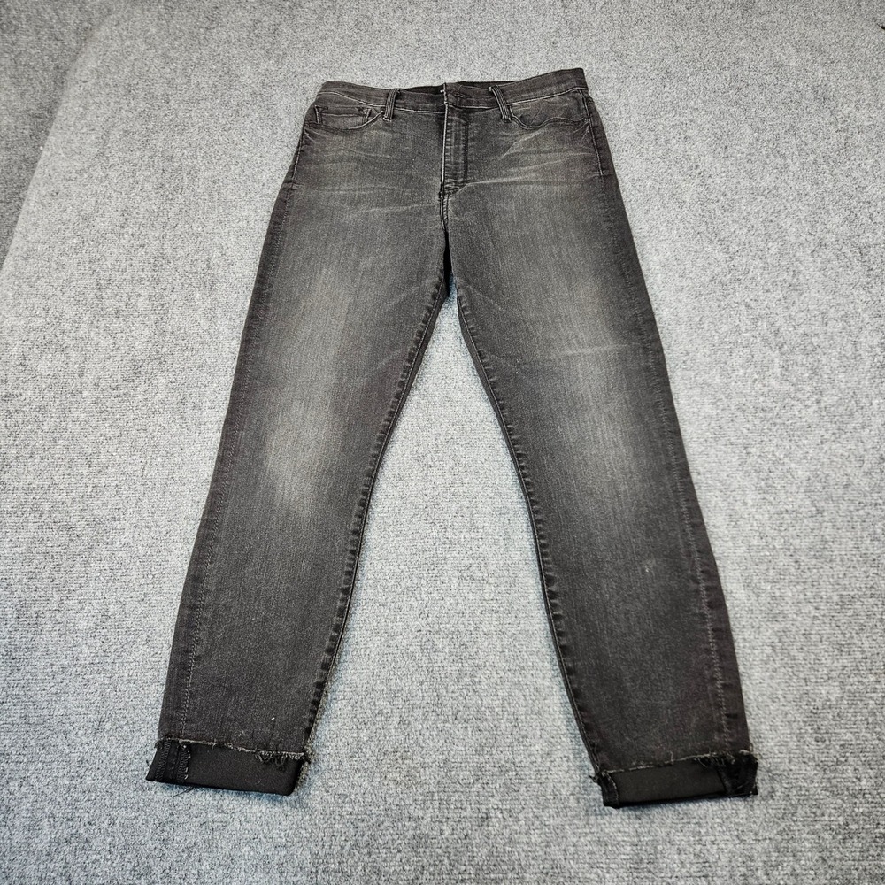 Black Orchid Los Angeles Carmen High Rise Ankle Fray Jeans Love Black Size 30